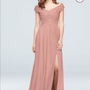 BALLET off shoulder bridesmaid dress - size 14 David’s bridal